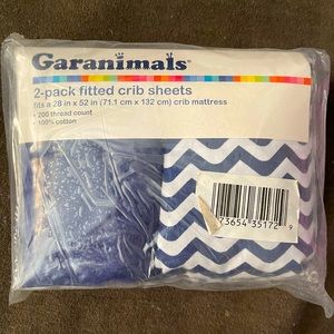 NWT 2 Cotton Crib Sheets